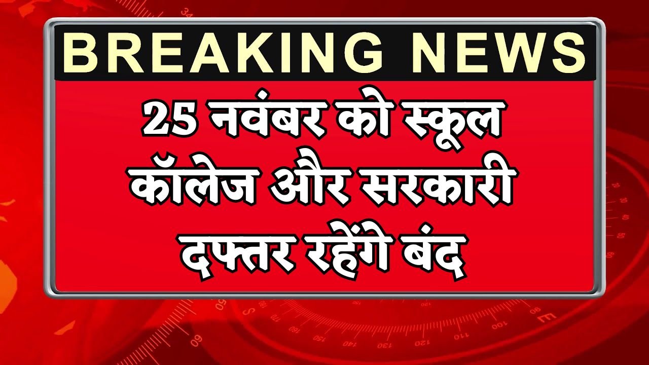 Schools and colleges will remain closed on November 25.