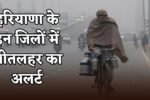 Cold wave alert in these districts of Haryana